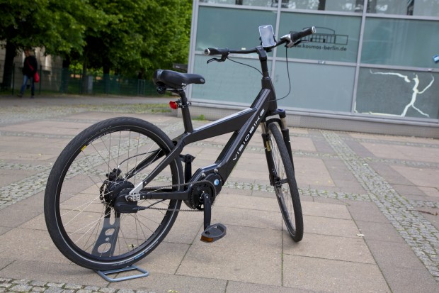 Das Visiobike von schräg hinten. (Bild: Michael Wieczorek/Golem.de)